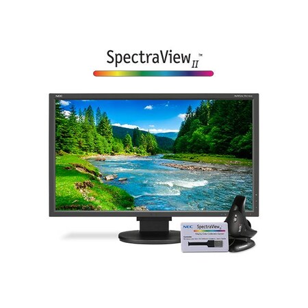 Nec MultiSync 27" 6ms HDMI/DVI/DP LED LCD Monitor, w/SpectraViewII & EA275WMI-BK-SV